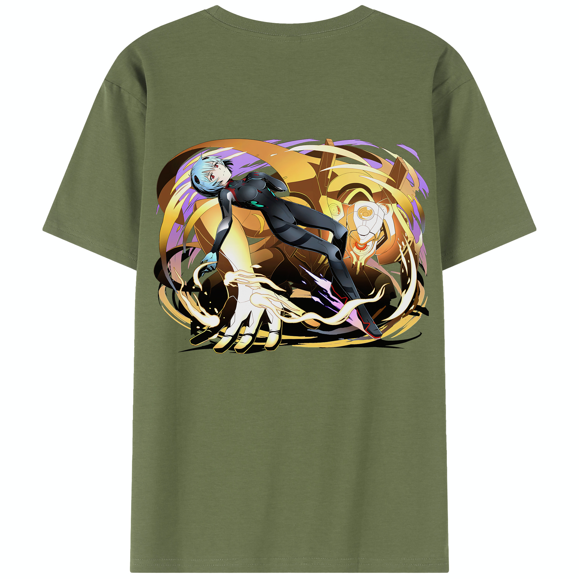 （画像用） EVA 新世紀エヴァンゲリオン 綿100％半袖Tシャツ（背面プリント）